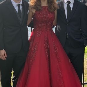 JVN By Jovani Red Prom Dress